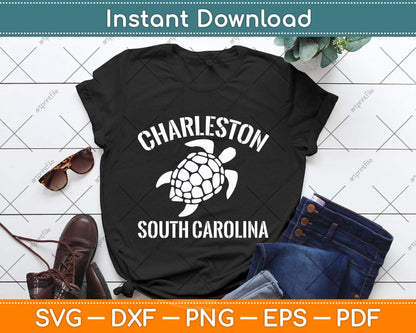 Charleston SC Beach Tribal Turtle Svg Png Dxf Digital Cutting File
