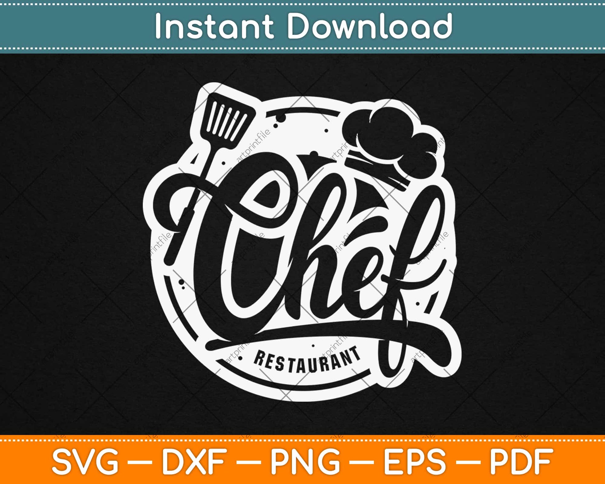 Chef Restaurant Father’s Day Svg Design Cricut Printable Cutting Files