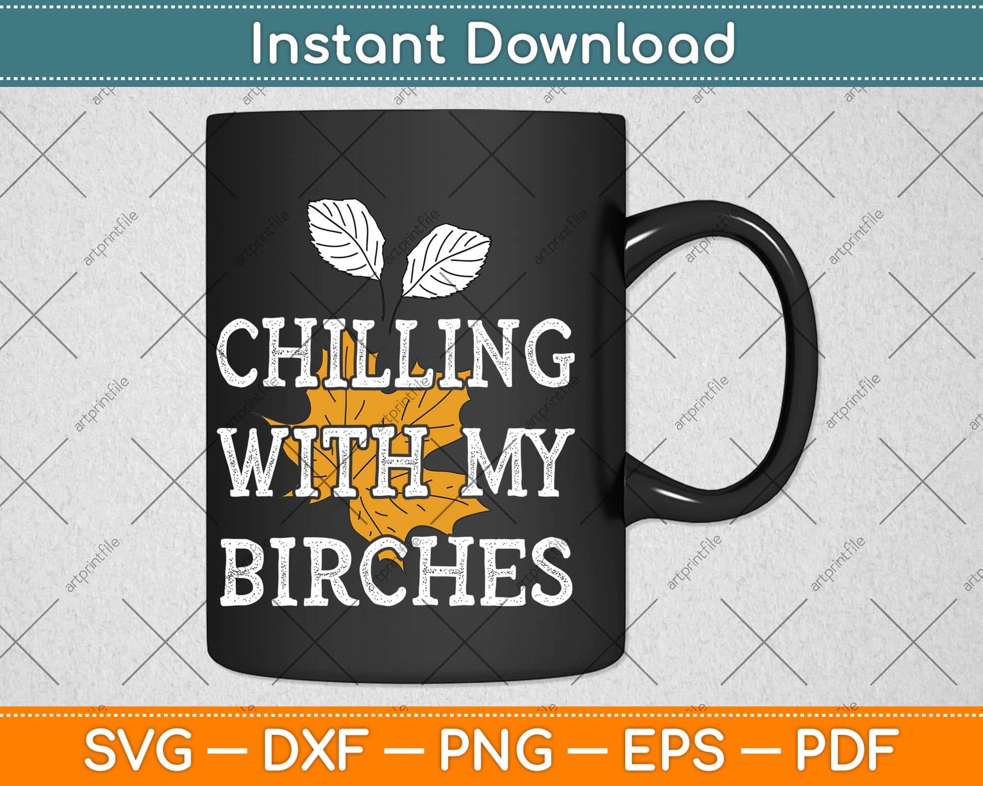 Chilling With My Birches Svg Design Cricut Printable Cutting File