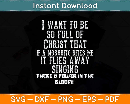 Christ Christian Mosquito Joke Funny Svg Png Dxf Digital Cutting File