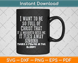 Christ Christian Mosquito Joke Funny Svg Png Dxf Digital Cutting File