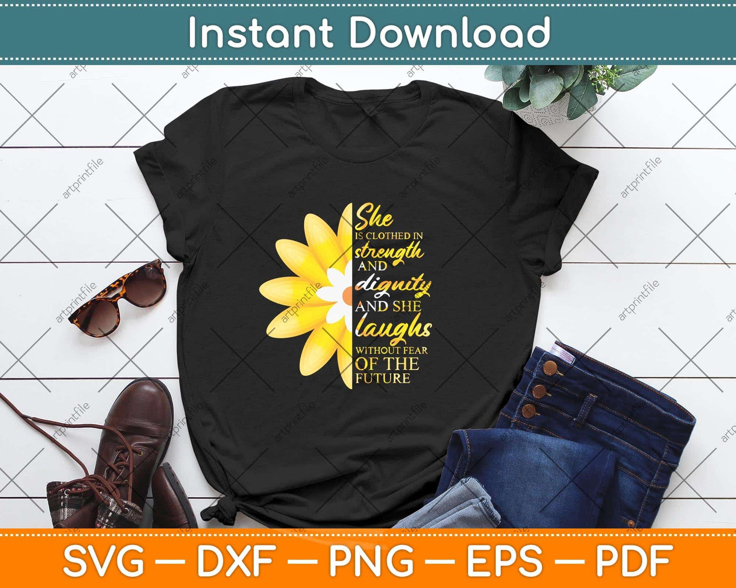 Christian Bible Verse Gifts Flowers Religious Proverbs 31 Svg Cutting File
