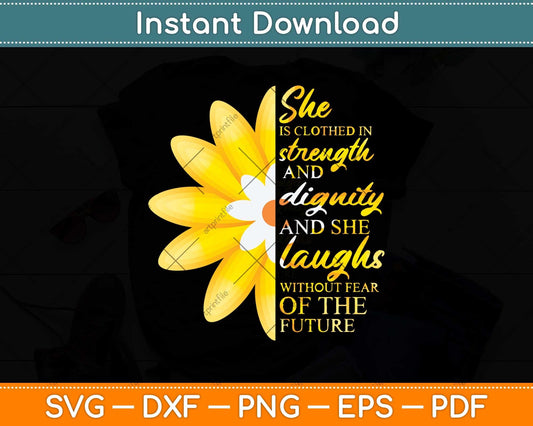 Christian Bible Verse Gifts Flowers Religious Proverbs 31 Svg Cutting File