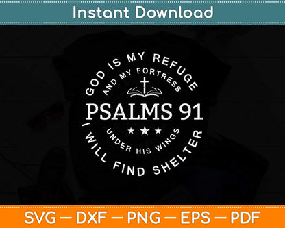 Christian Blessed Religious Hymn Christ Jesus Love Psalms 91 Svg Png Dxf File