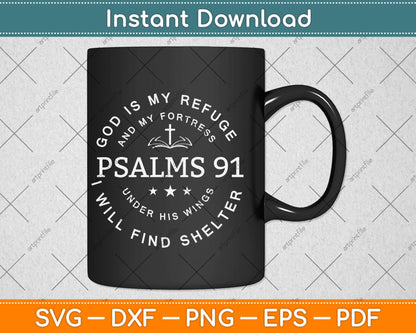 Christian Blessed Religious Hymn Christ Jesus Love Psalms 91 Svg Png Dxf File