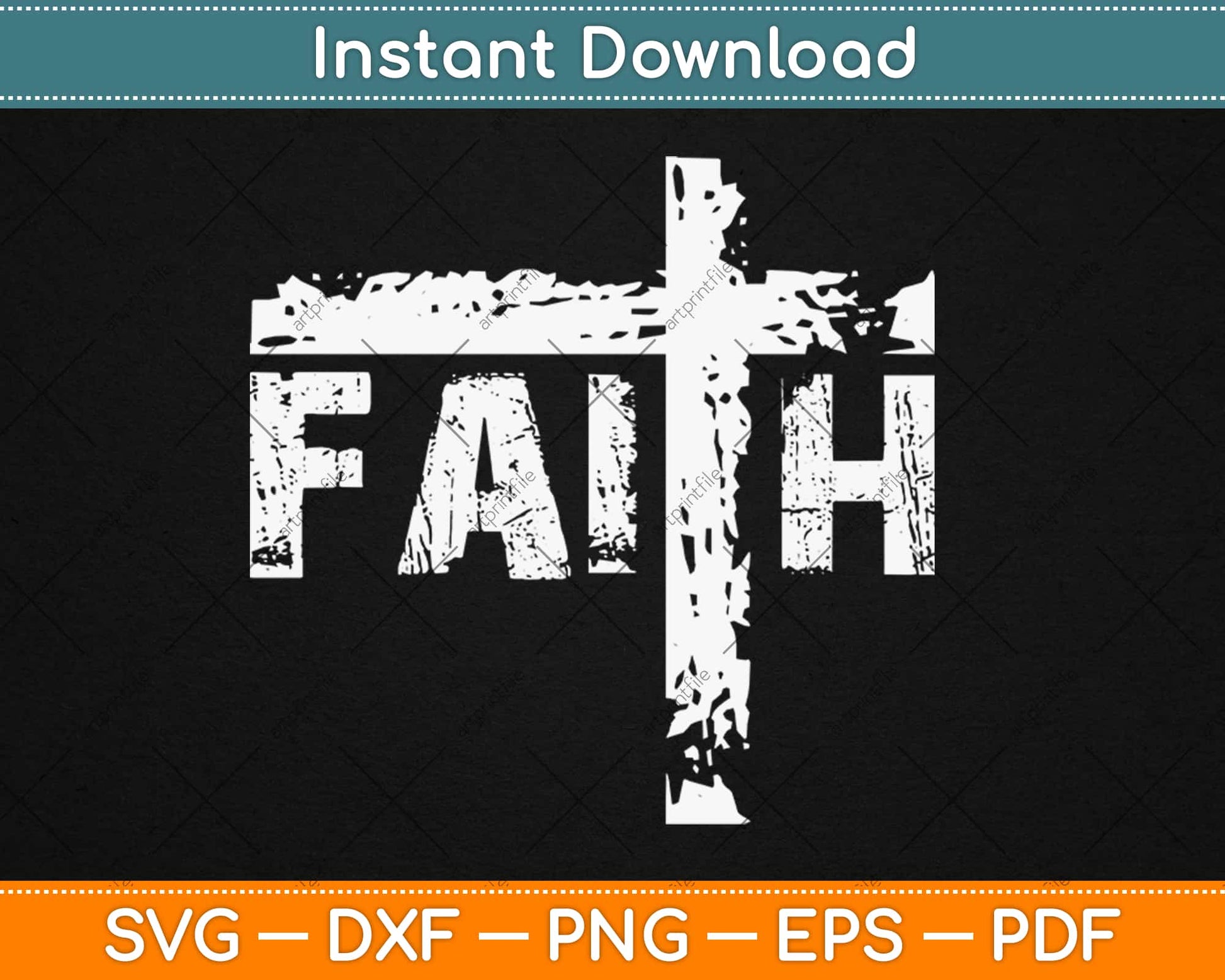 Christian Faith & Cross Svg Design Cricut Printable Cutting Files