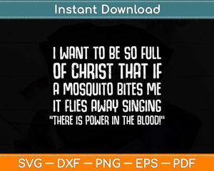 Christian Mosquito Joke Funny Svg Png Dxf Digital Cutting File