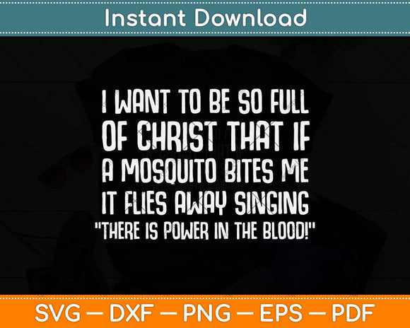 Christian Mosquito Joke Funny Svg Png Dxf Digital Cutting File