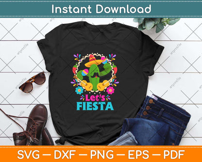 Cinco De Mayo Mexican Guitar Cactus Svg Png Dxf Digital Cutting File