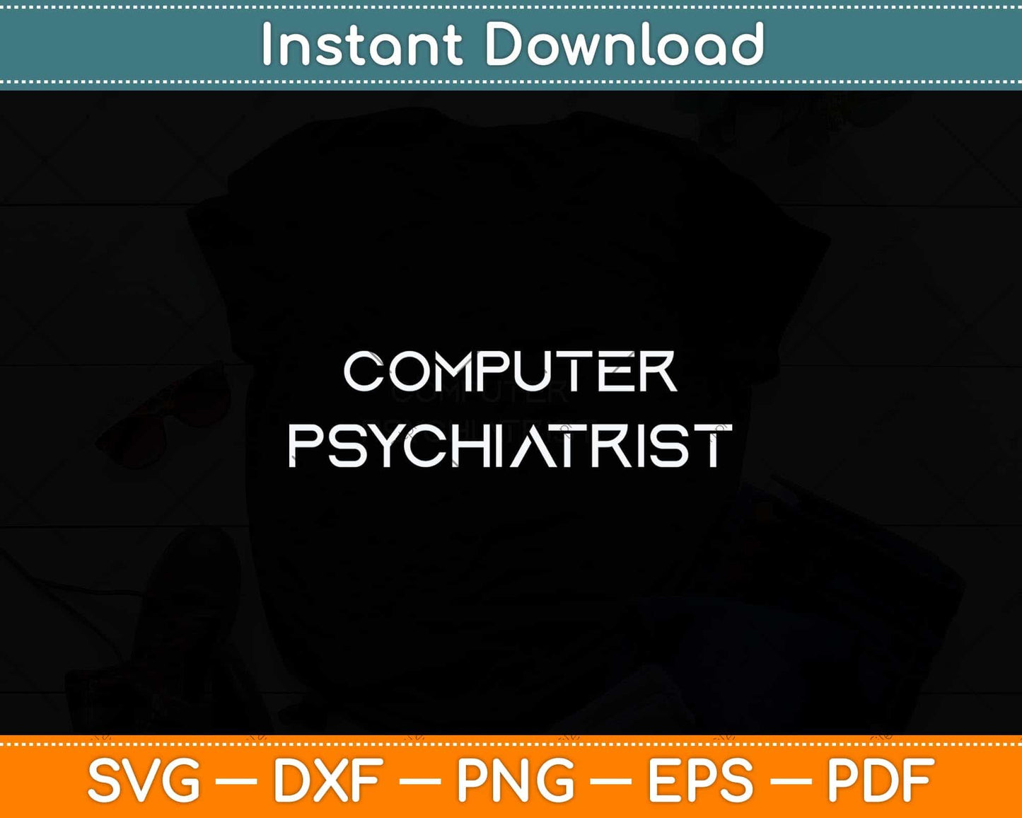 Computer Psychiatrist Support Tech Laptop Repair Svg Png Dxf Digital Cutting File