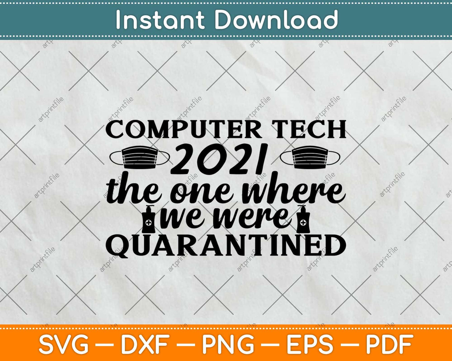 Computer Tech 2021 The One Where We Were Quarantined Svg Design