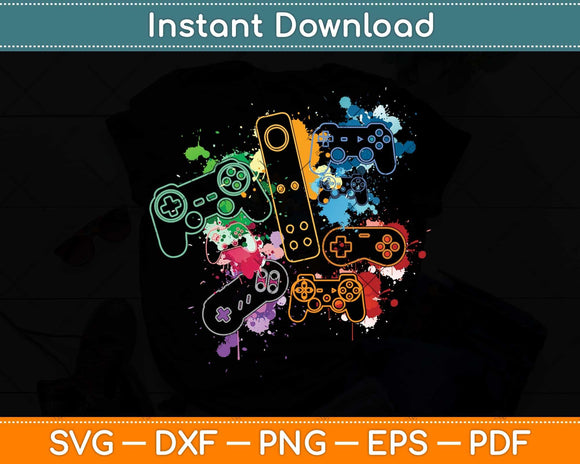 Control All The Things Video Game Controller Svg Png Dxf Digital Cutting File