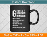 Cool Marathon Art Men Women Marathon Running Svg Png Dxf Digital Cutting File