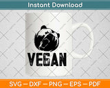 Cool Vegetarian Food Vegan Svg Design Cricut Printable Cutting Files