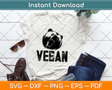 Cool Vegetarian Food Vegan Svg Design Cricut Printable Cutting Files