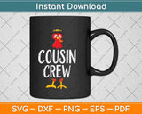 Cousin Crew Turkey Group Matching Family Thanksgiving Svg Design