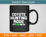 Coyote Hunting Svg Design Cricut Printable Cutting Files