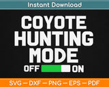 Coyote Hunting Svg Design Cricut Printable Cutting Files