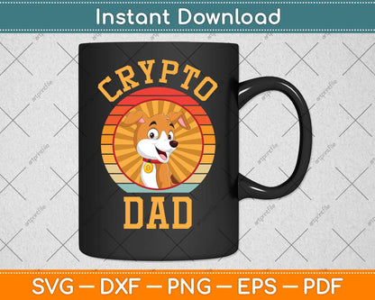 Crypto Dad Traders Pair With Bitcoin Vintage Svg Png Dxf Digital Cutting File