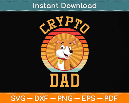 Crypto Dad Traders Pair With Bitcoin Vintage Svg Png Dxf Digital Cutting File