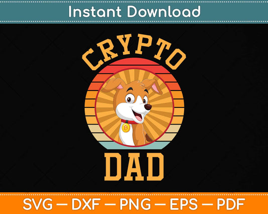 Crypto Dad Traders Pair With Bitcoin Vintage Svg Png Dxf Digital Cutting File