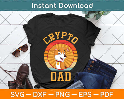 Crypto Dad Traders Pair With Bitcoin Vintage Svg Png Dxf Digital Cutting File