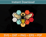 Cute Bee Art Honey Bumble Bee Beekeeping Svg Png Dxf Digital Cutting File