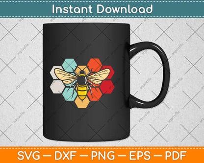 Cute Bee Art Honey Bumble Bee Beekeeping Svg Png Dxf Digital Cutting File