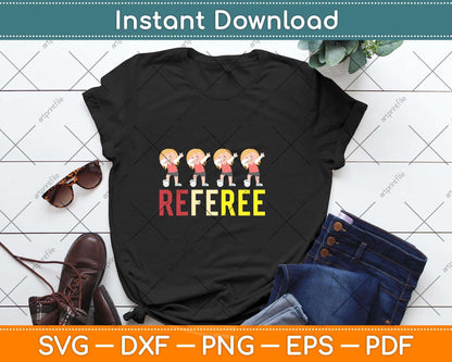 Cute Dabbing Referee Svg Png Dxf Digital Cutting File