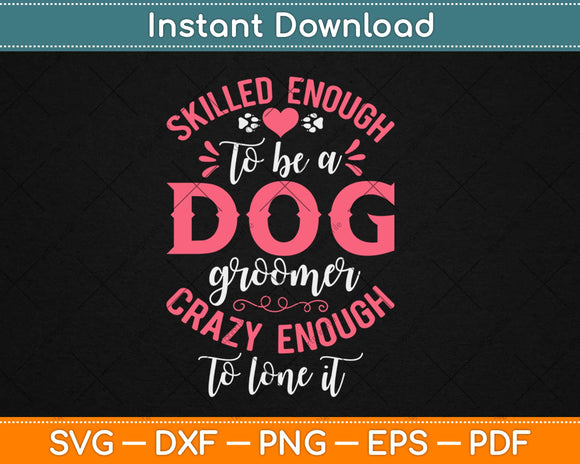 Cute Dog Grooming Christmas Svg Design Cricut Printable Cutting Files