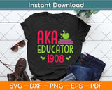 Cute Pretty Educators & Teacher Funny Aka Educator Svg Png Dxf Digital Cutting File