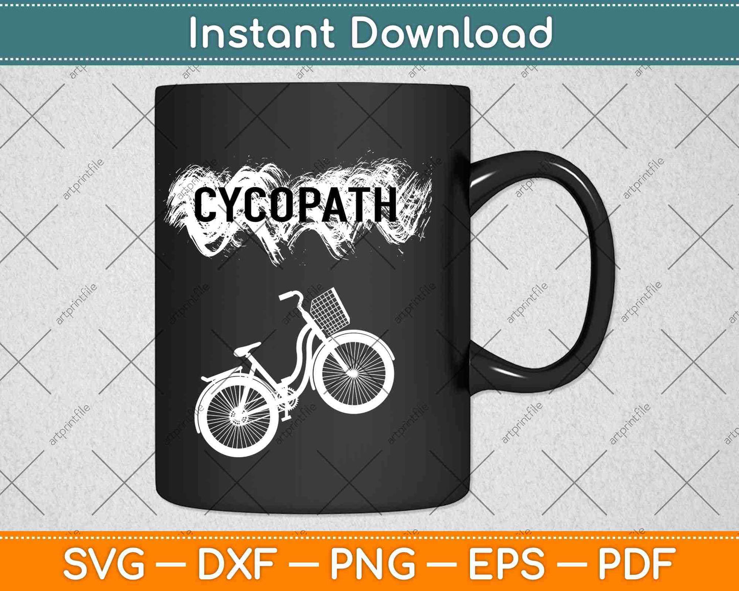 Cycopath Funny Cycling Svg Design Cricut Printable Cutting Files