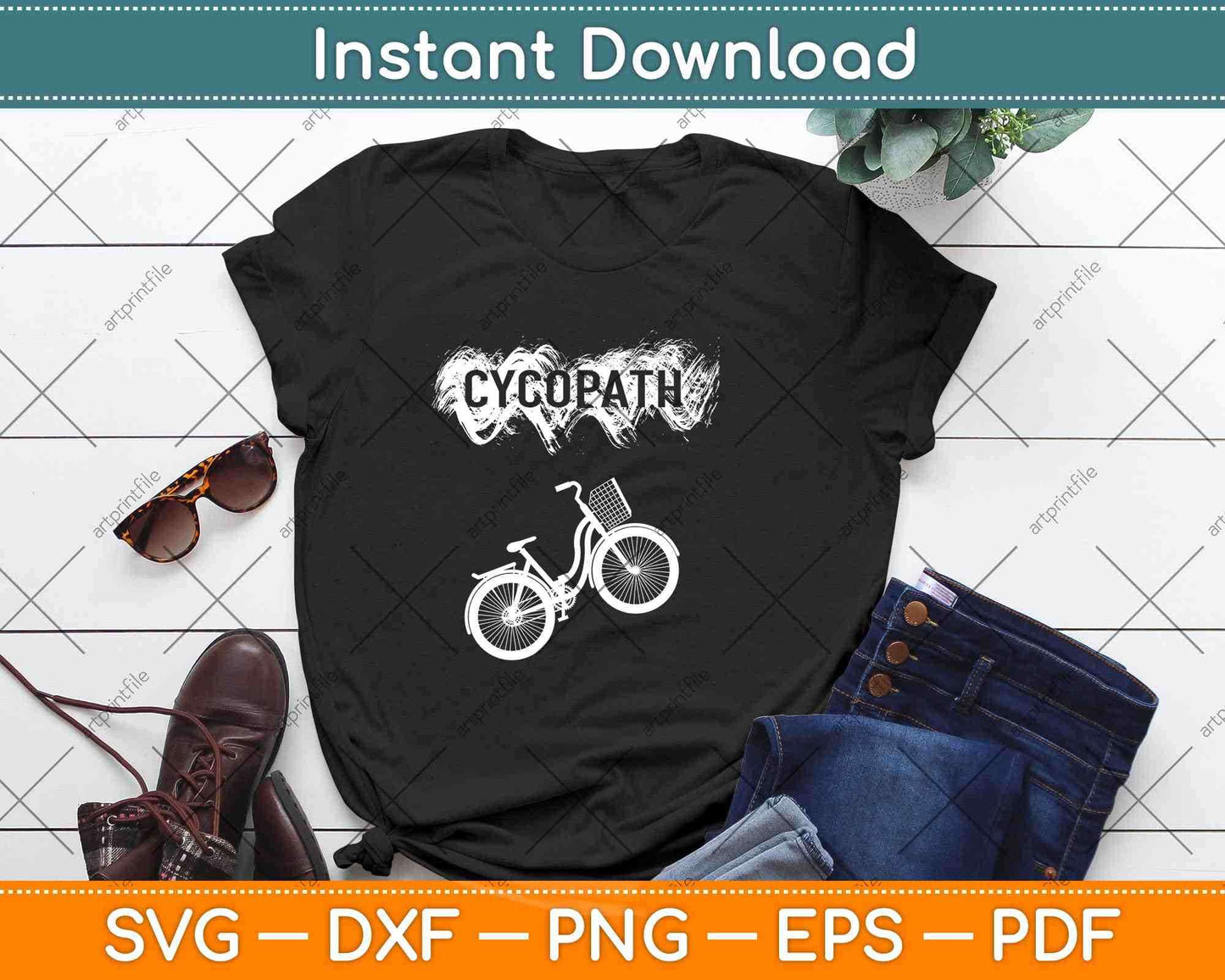 Cycopath Funny Cycling Svg Design Cricut Printable Cutting Files