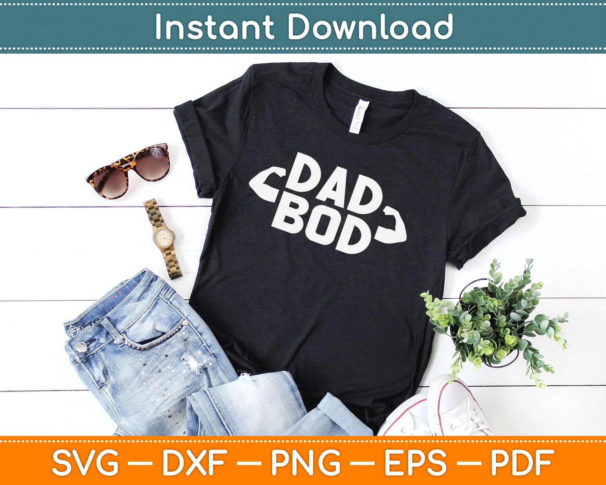 Dad Bod Svg Design Cricut Printable Cutting Files