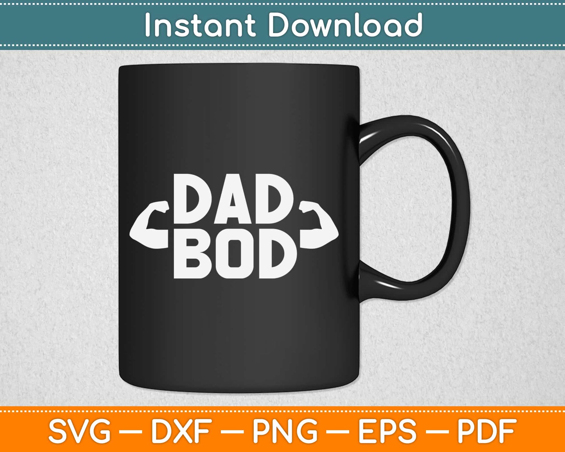 Dad Bod Svg Design Cricut Printable Cutting Files