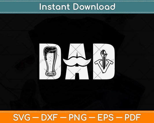 Dad Father's Day Svg Png Dxf Digital Cutting File