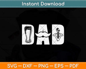 Dad Father's Day Svg Png Dxf Digital Cutting File