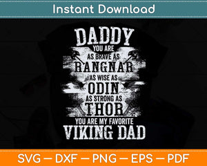 Daddy Is My Favourite Viking Father's Day Svg Png Dxf Digital Cutting File