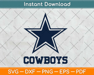 Dallas Cowboys Logo Svg Design Cricut Printable Cutting Files