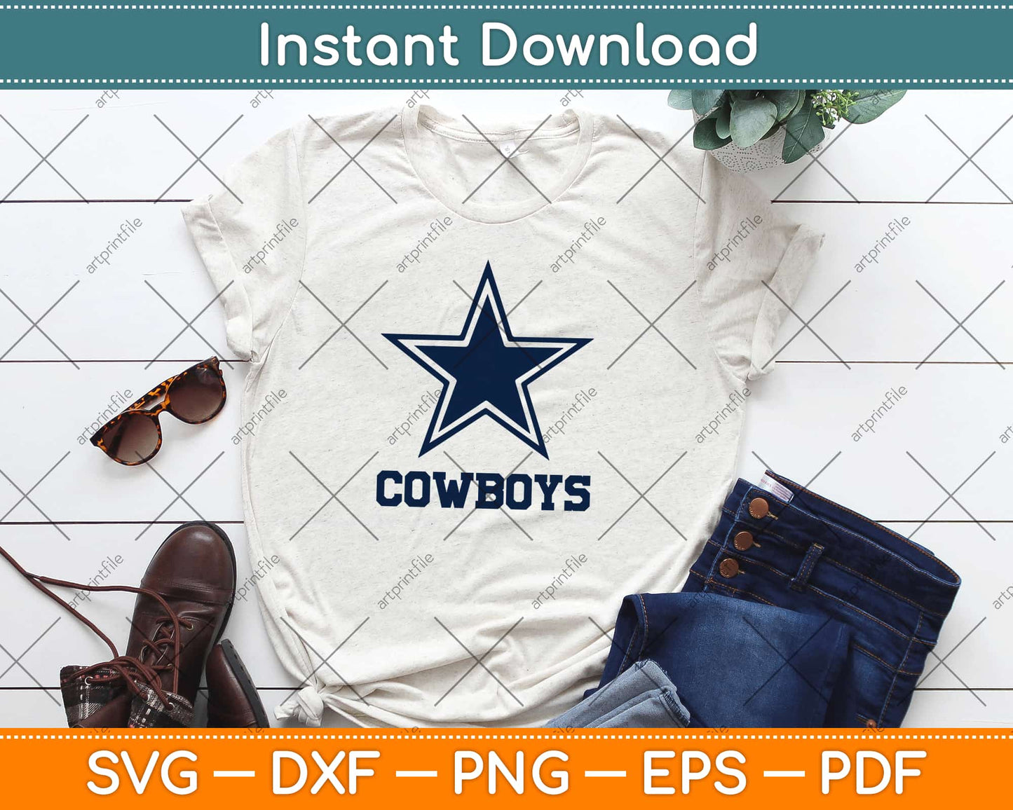 Dallas Cowboys Logo Svg Design Cricut Printable Cutting Files