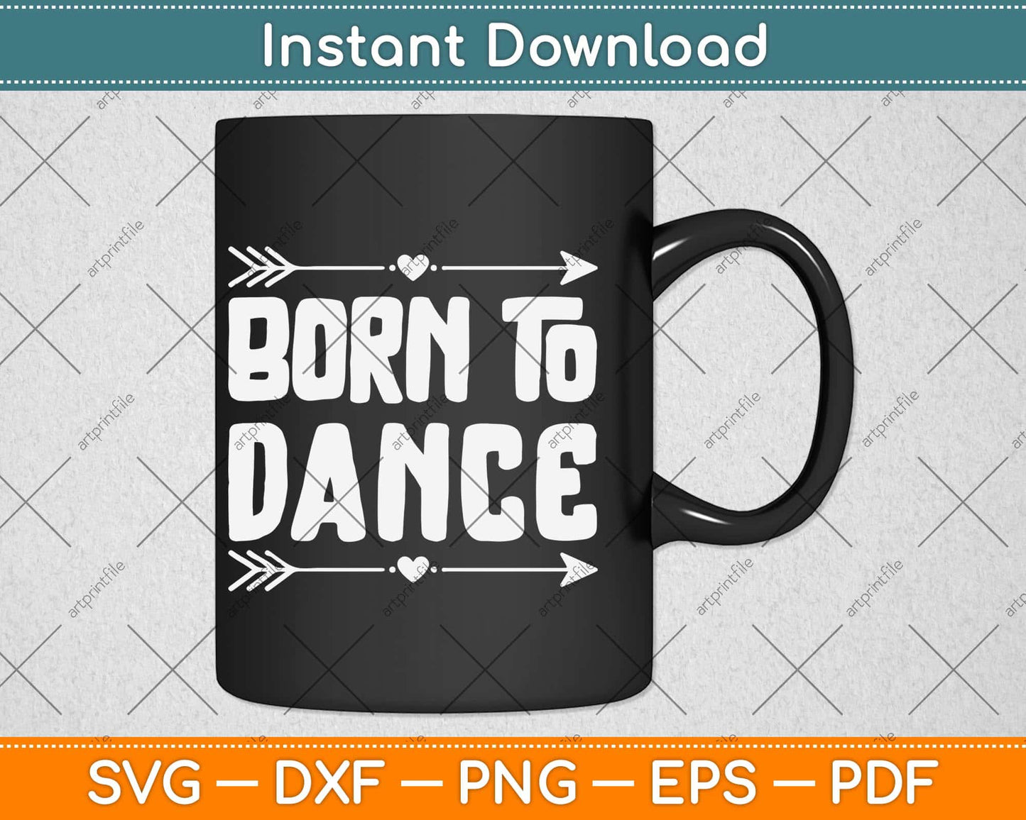 Dancer Funny Gift Born To Dance Svg Design Cricut Printable Cutting File