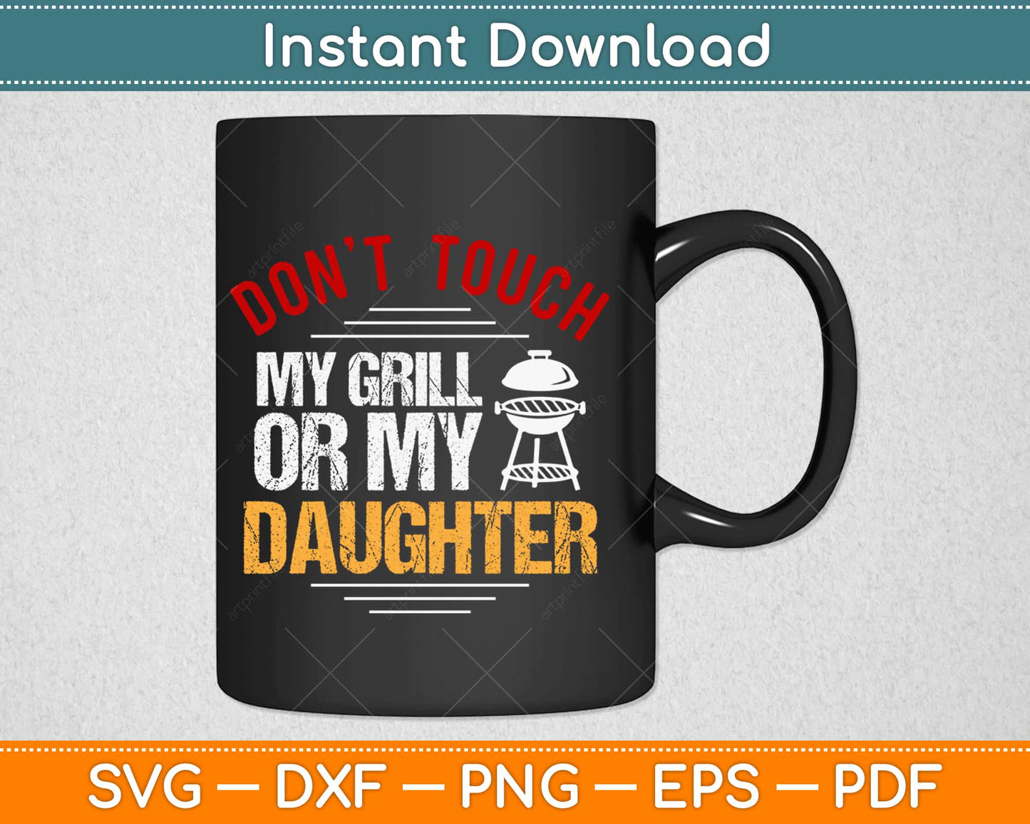 Daughter Dad Barbecue Grilling Svg Design Cricut Printable Cutting Files