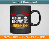 Daughter Dad Barbecue Grilling Svg Design Cricut Printable Cutting Files
