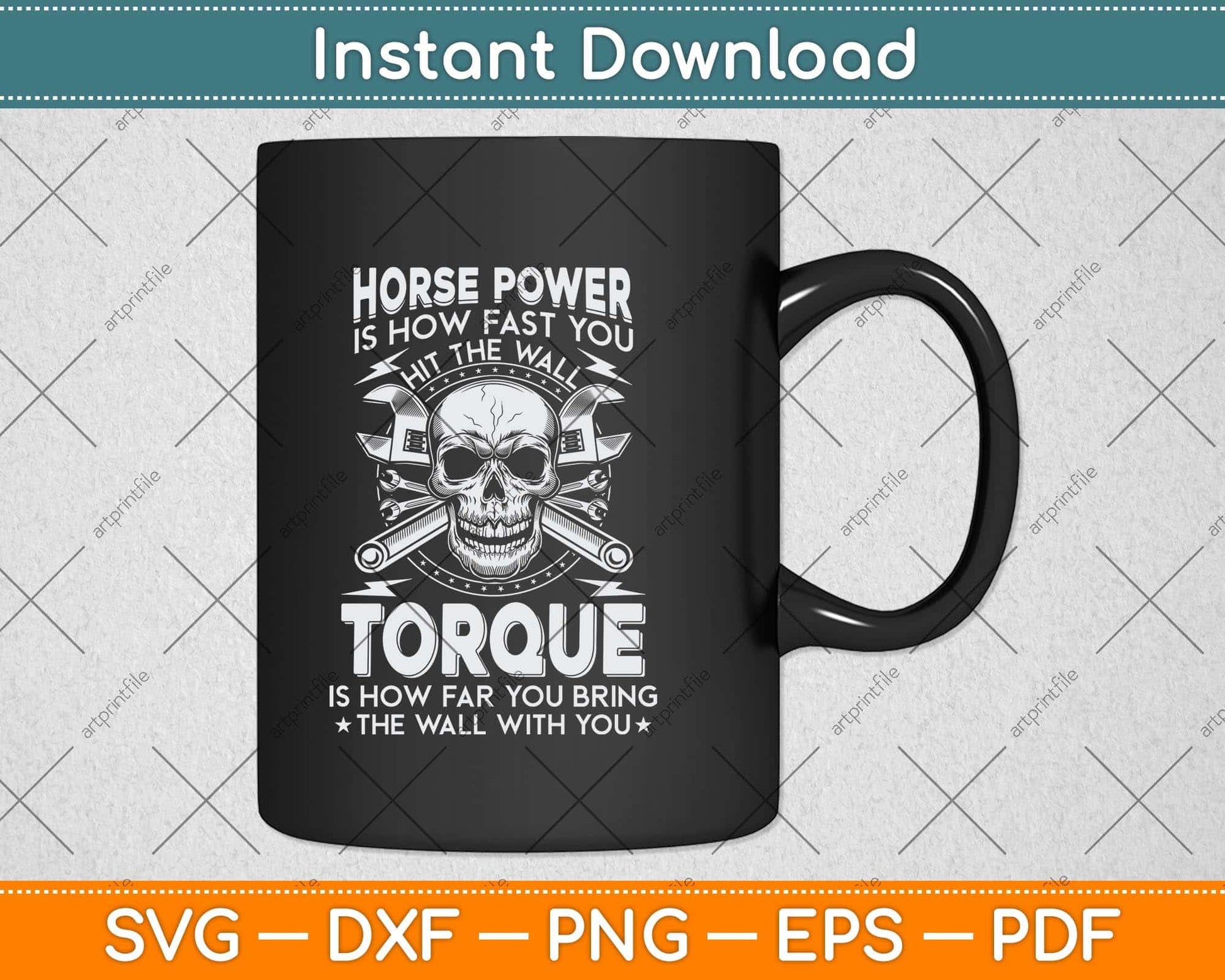 Diesel Mechanic Gift Funny Horsepower Torque Svg Png Dxf Digital Cutting File
