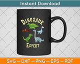 Dinosaur Expert Svg Png Dxf Digital Cutting File