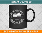 Dispatcher Usa Flag Heart Thin Yellow Line Proud American Svg Design