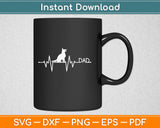 Dog Heartbeat Dad Svg Design Cricut Printable Cutting Files