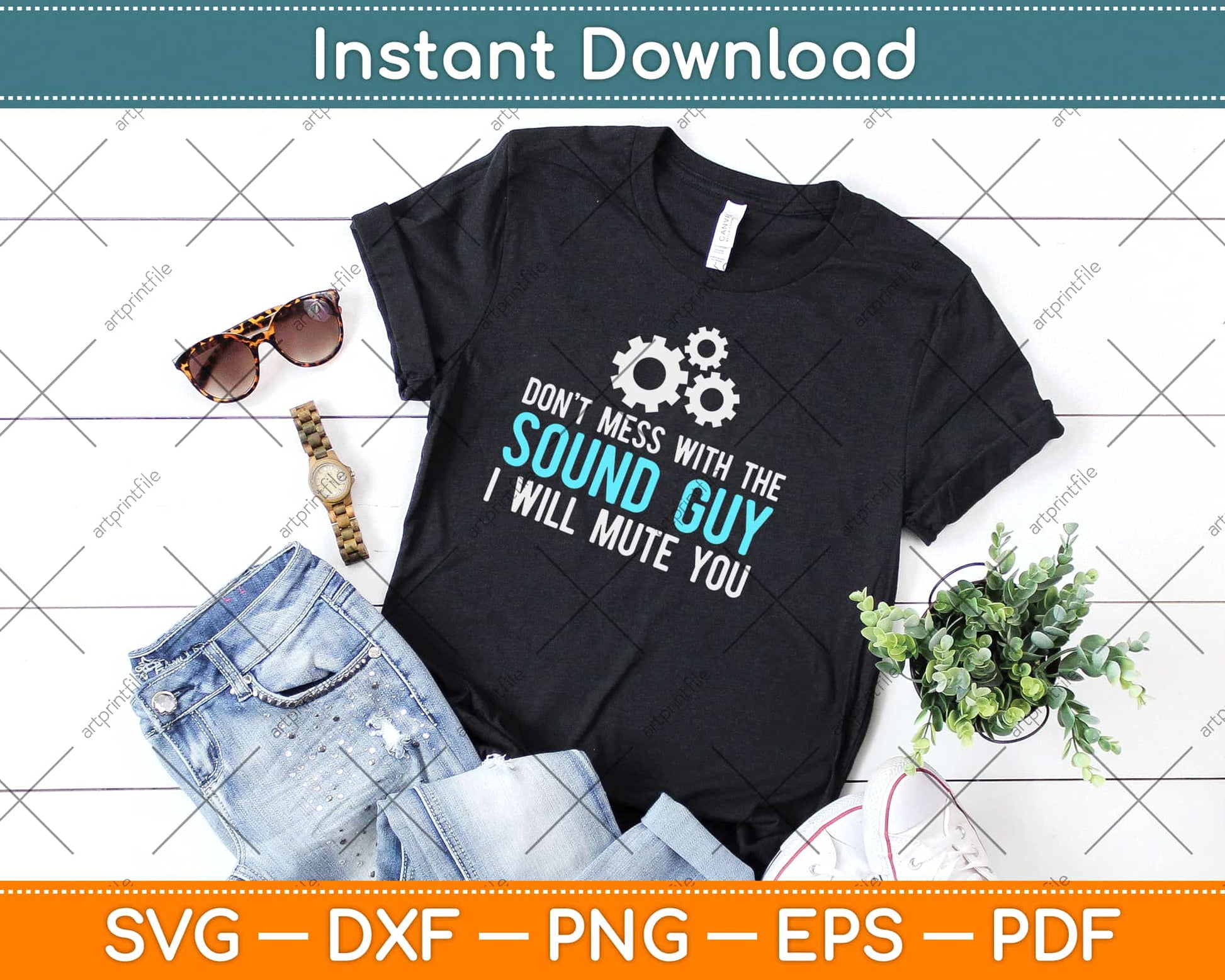 Don't Mess With The Sound Engineer Svg Design Cricut Printable Cutting Files