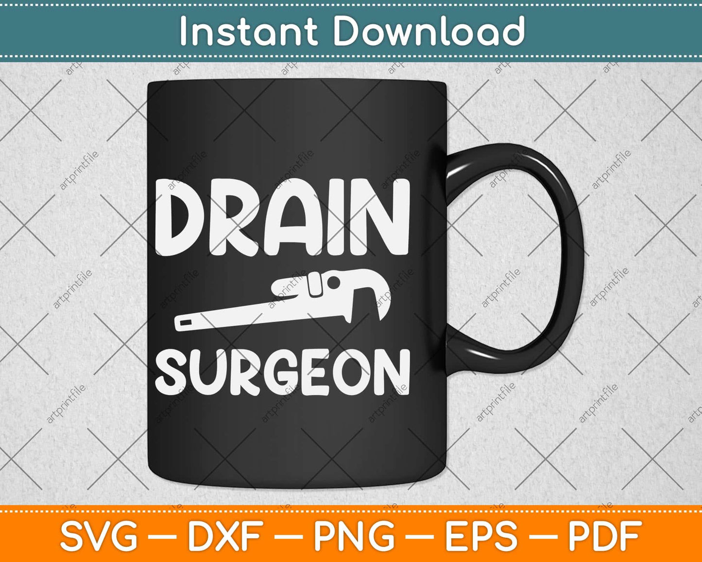 Drain Surgeon Funny Plumber Svg Png Dxf Digital Cutting File