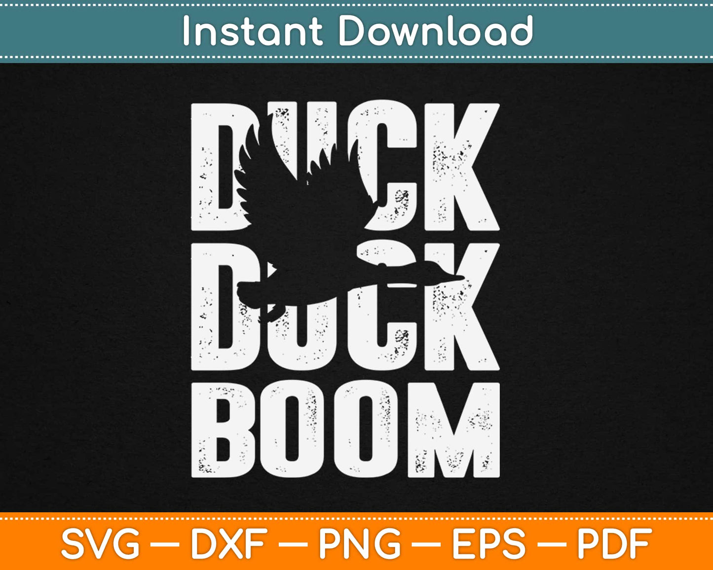 Duck Duck Boom Svg Design Cricut Printable Cutting Files